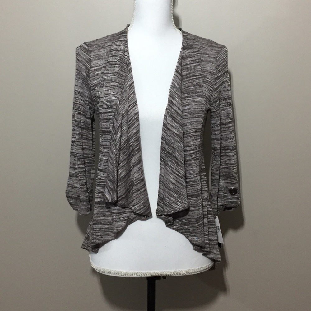 IZBYER Women’s Color Block Striped Cardigan Small Casual Sweater